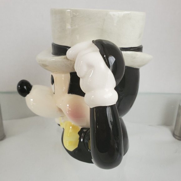 Vintage Disney Ceramic Mickey Mouse 3D Figure Head Coffee Tea Mug Cup Japan 5” - Picture 2 of 11